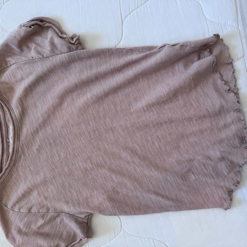 We The Free Tan Cap Sleeve T-Shirt